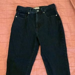 Everlane The Authentic Stretch Slim Bootcut Jean Dark Blue Wash 28